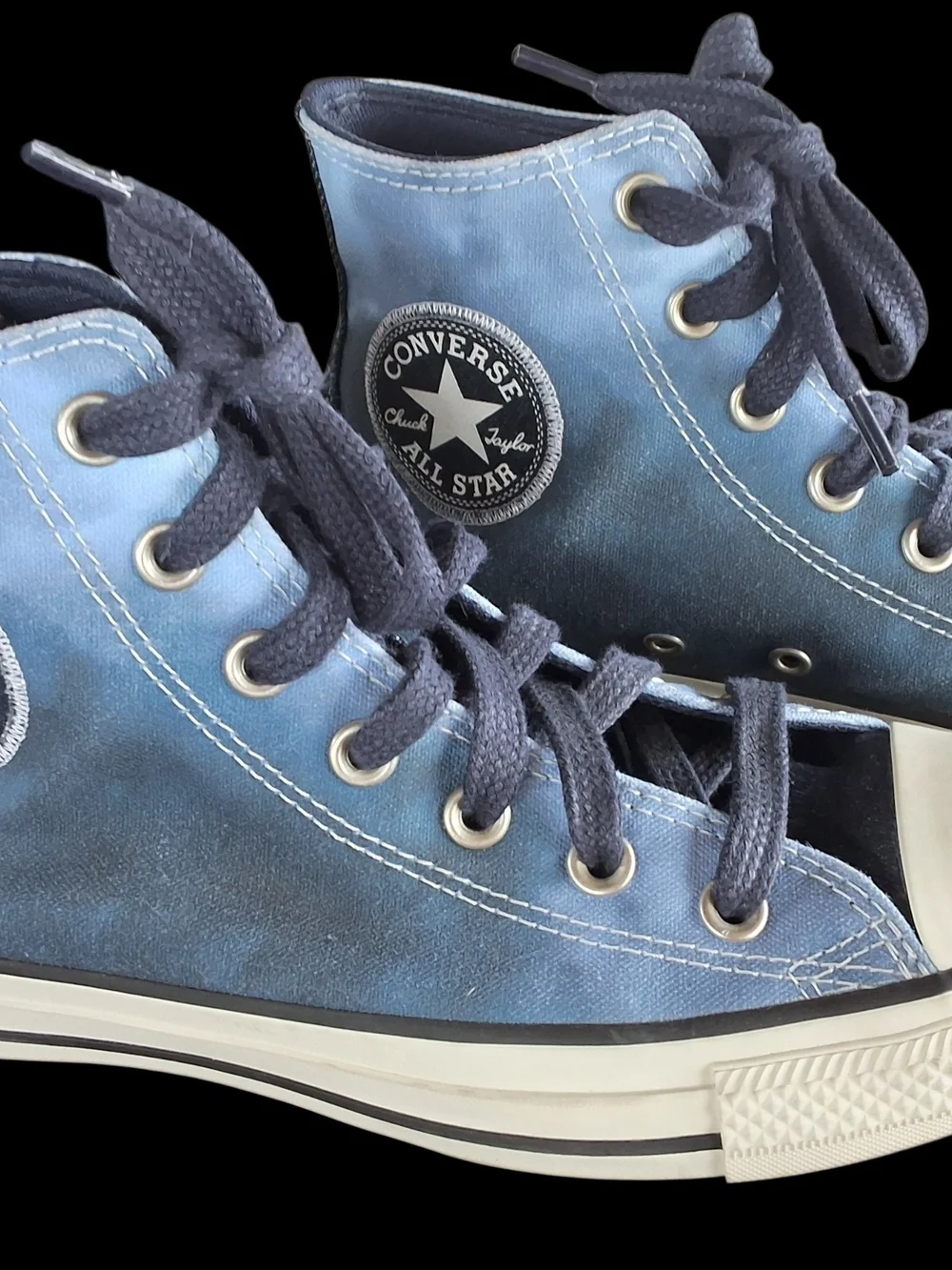 NEW Converse High Top Sneakers - Blue with Navy Laces Mens 6 Womens 8